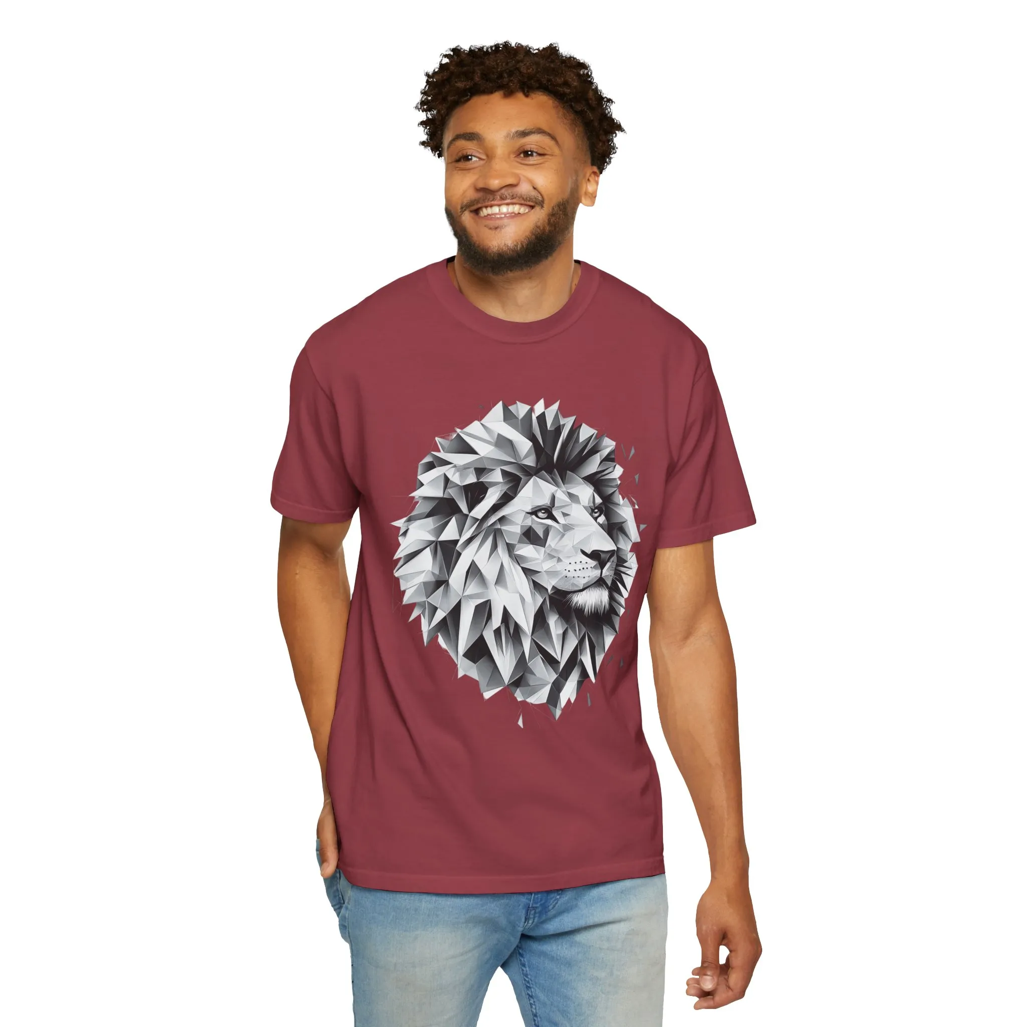 Geometric Lion Unisex T-shirt - Bold, Artistic Design for Animal Lovers - Image 28