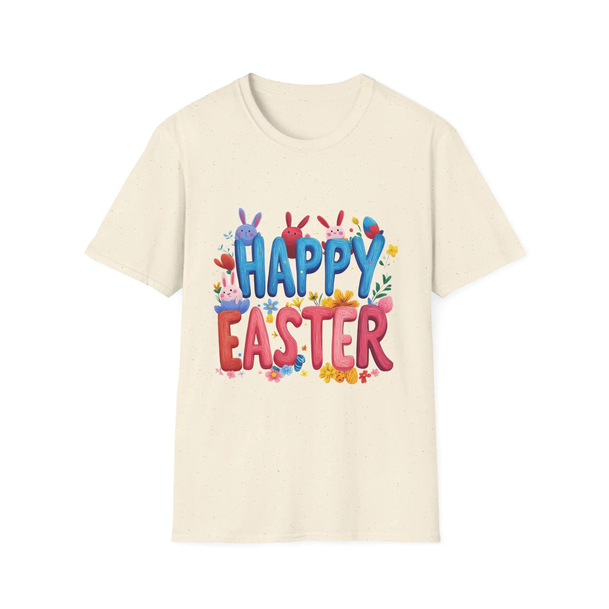 Easter Joy Unisex Softstyle T-Shirt - Spring Floral Design - Image 16