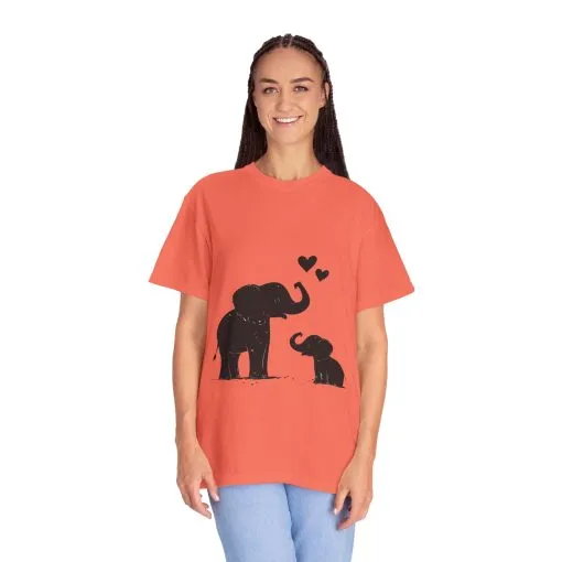 Heartwarming Elephant Love Unisex T-Shirt - Image 11