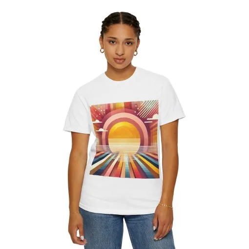 Retro Sunset Unisex T-Shirt - Beach Vibes Tee for Summer Adventures - Image 8