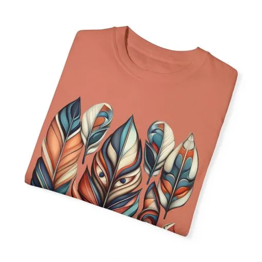 Bohemian Feathers Unisex T-Shirt - Artistic Nature Design - Image 12