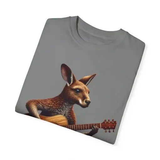 Cool Kangaroo Playing Guitar Unisex T-Shirt - Unique Gift for Music Lovers - Image 30