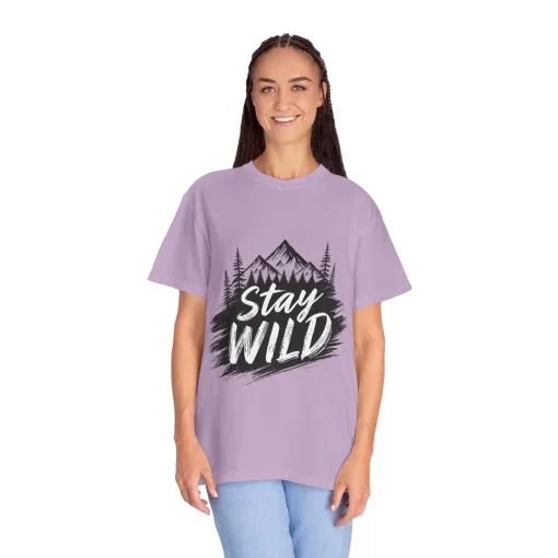 Stay Wild Unisex Garment-Dyed T-Shirt for Adventure Lovers - Image 52