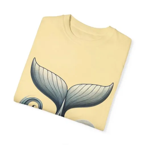 Whale Tail Garment-Dyed T-Shirt - Ocean-Inspired Design for Nature Lovers - Image 14