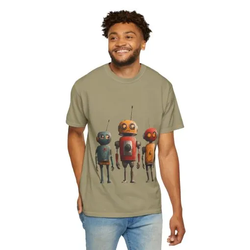 Vintage Robot Graphic Unisex T-shirt - Perfect for Tech Lovers - Image 16