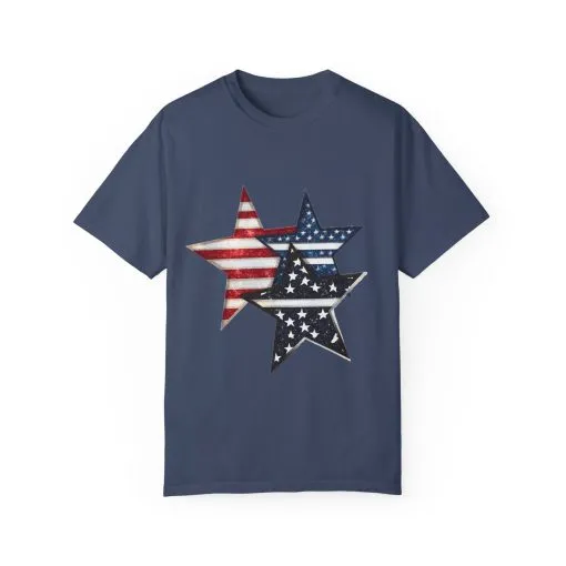 Patriotic Star Spangled Unisex T-Shirt - Image 9