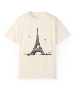 Eiffel Tower Graphic Unisex T-Shirt - Vintage Parisian Style
