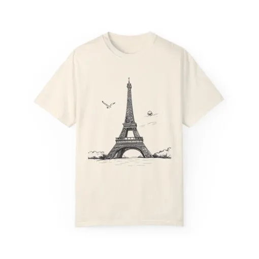 Eiffel Tower Graphic Unisex T-Shirt - Vintage Parisian Style