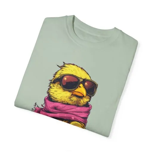 Cool Chick Unisex Garment-Dyed T-Shirt - Fun Bird Design - Image 30