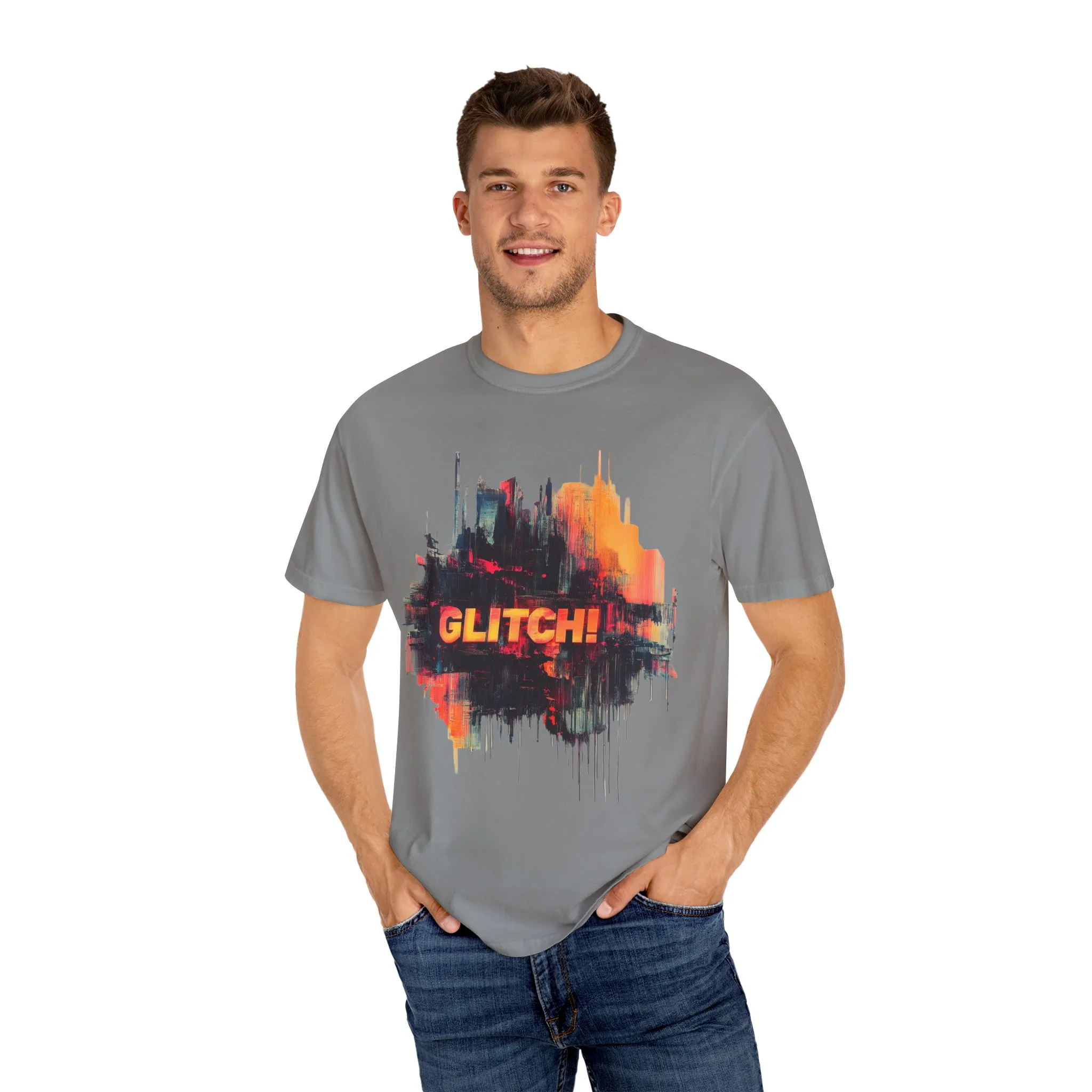 Trendy Unisex ‘GLITCH!’ T-Shirt - Vibrant Streetwear Inspired Tee - Image 19