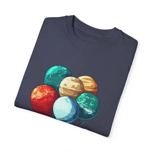 Astronauts and Planets Graphic T-Shirt - Unisex Garment-Dyed Tee - Image 26