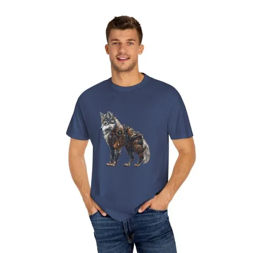 Mechanical Wolf Unisex T-Shirt - Unique Graphic Tee for Animal Lovers - Image 28