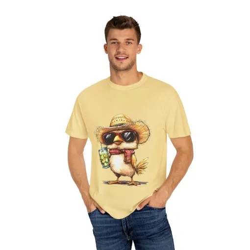 Funny Beach Bird T-Shirt - Unisex Garment-Dyed Summertime Tee - Image 19