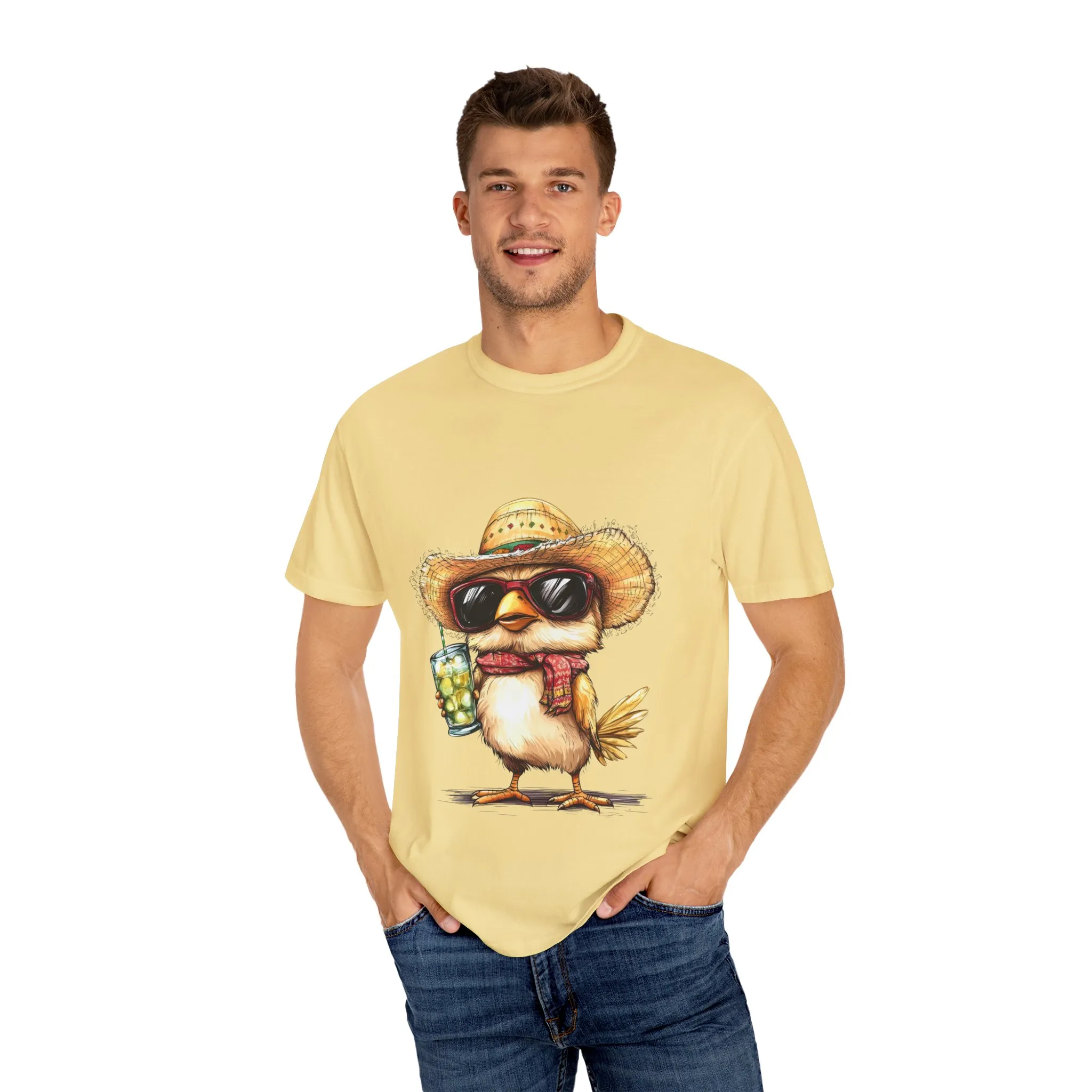 Funny Beach Bird T-Shirt - Unisex Garment-Dyed Summertime Tee - Image 19