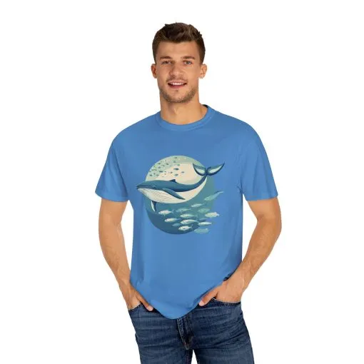 Whale Watching Unisex Garment-Dyed T-Shirt | Ocean Lover's Tee - Image 31