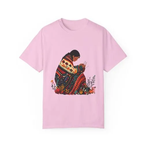 Cultural Heritage Unisex Garment-Dyed T-Shirt - Artisan Design - Image 33