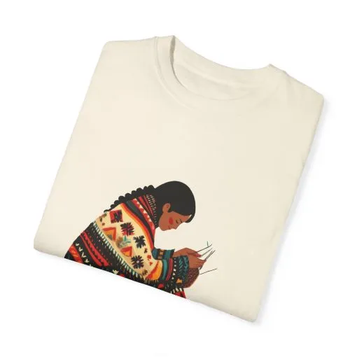 Cultural Heritage Unisex Garment-Dyed T-Shirt - Artisan Design - Image 10