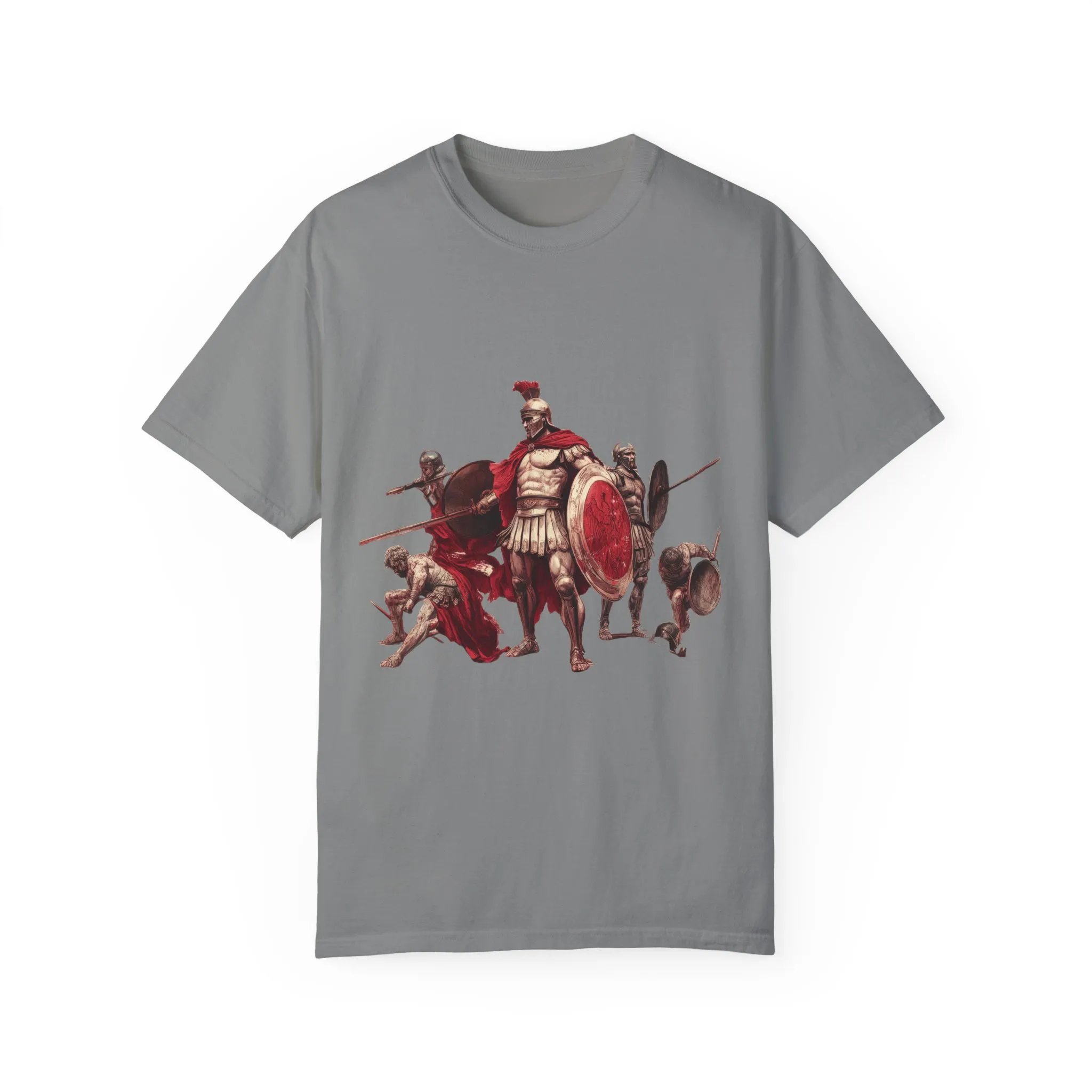 Warrior Spirit Unisex Garment-Dyed T-Shirt - Bold Roman Gladiator Design - Image 21