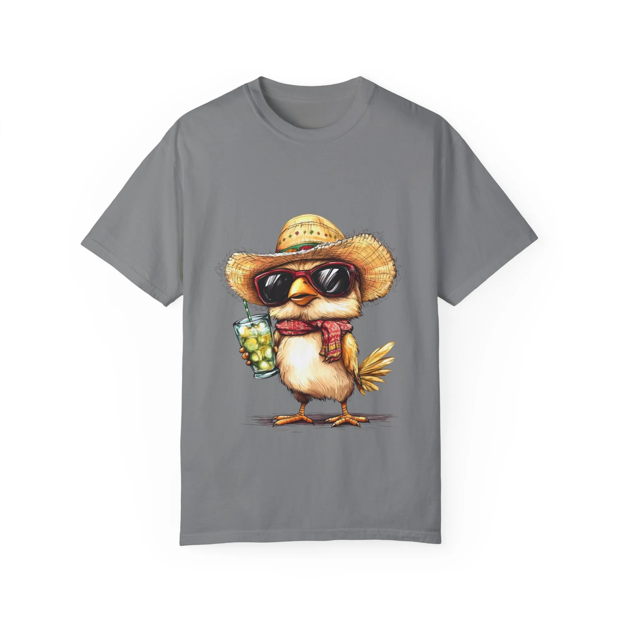 Funny Beach Bird T-Shirt - Unisex Garment-Dyed Summertime Tee - Image 21
