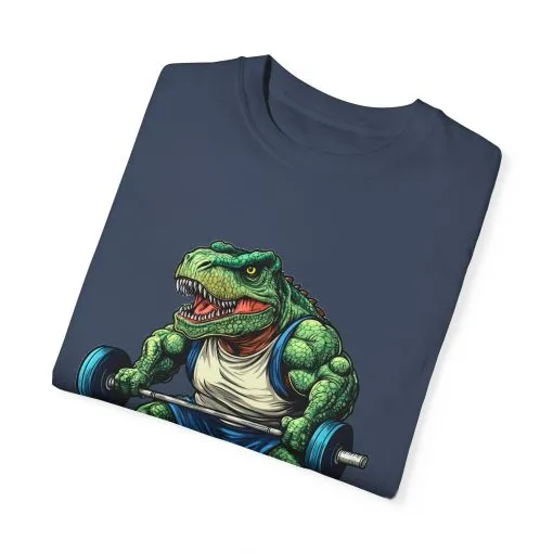 Gym Dinosaur Unisex Garment-Dyed T-Shirt - Fitness Tee for Workout Enthusiasts - Image 35