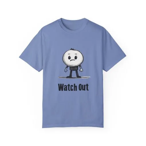 Watch Out Unisex Garment-Dyed T-Shirt - Fun & Trendy Graphic Tee - Image 13