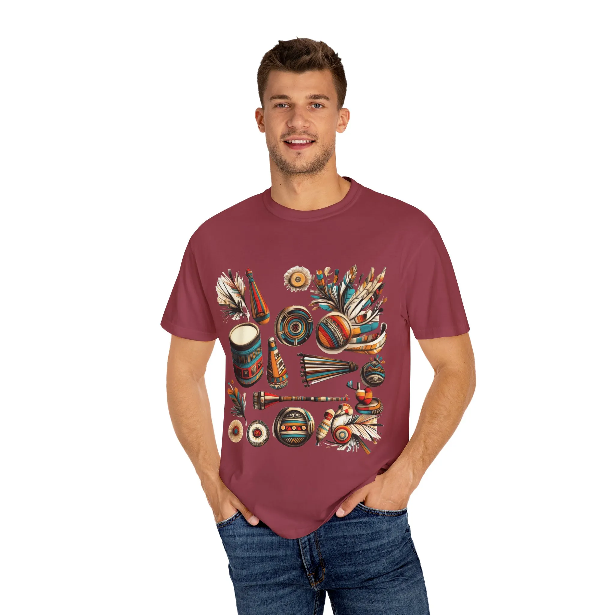 Unisex Garment-Dyed T-Shirt with Vibrant Musical Design | Perfect for Music Lovers & Festivals - Image 55