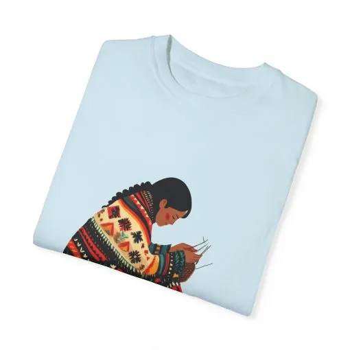 Cultural Heritage Unisex Garment-Dyed T-Shirt - Artisan Design - Image 26