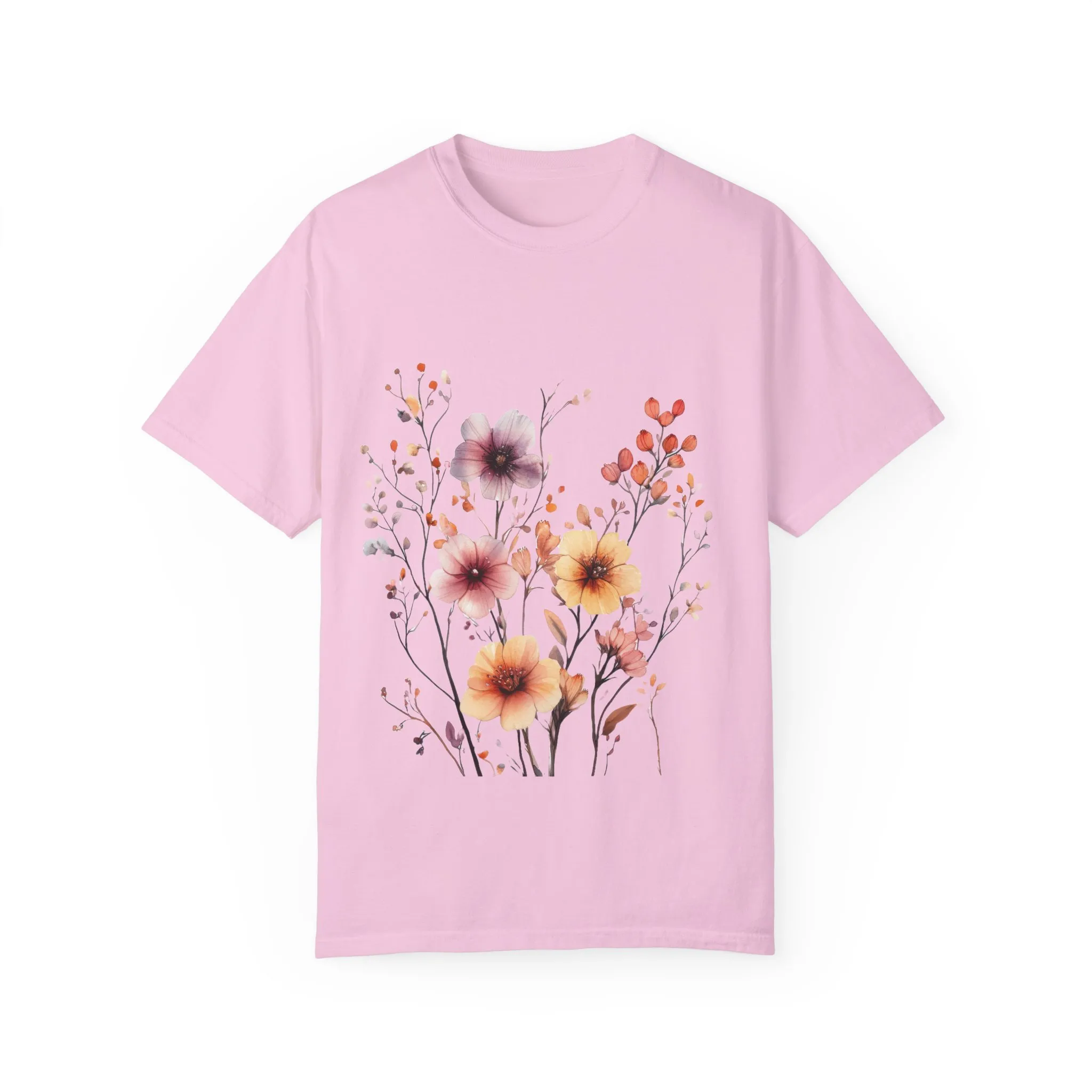 Floral Garden Unisex Garment-Dyed T-Shirt - Perfect for Spring and Casual Wear - Image 37
