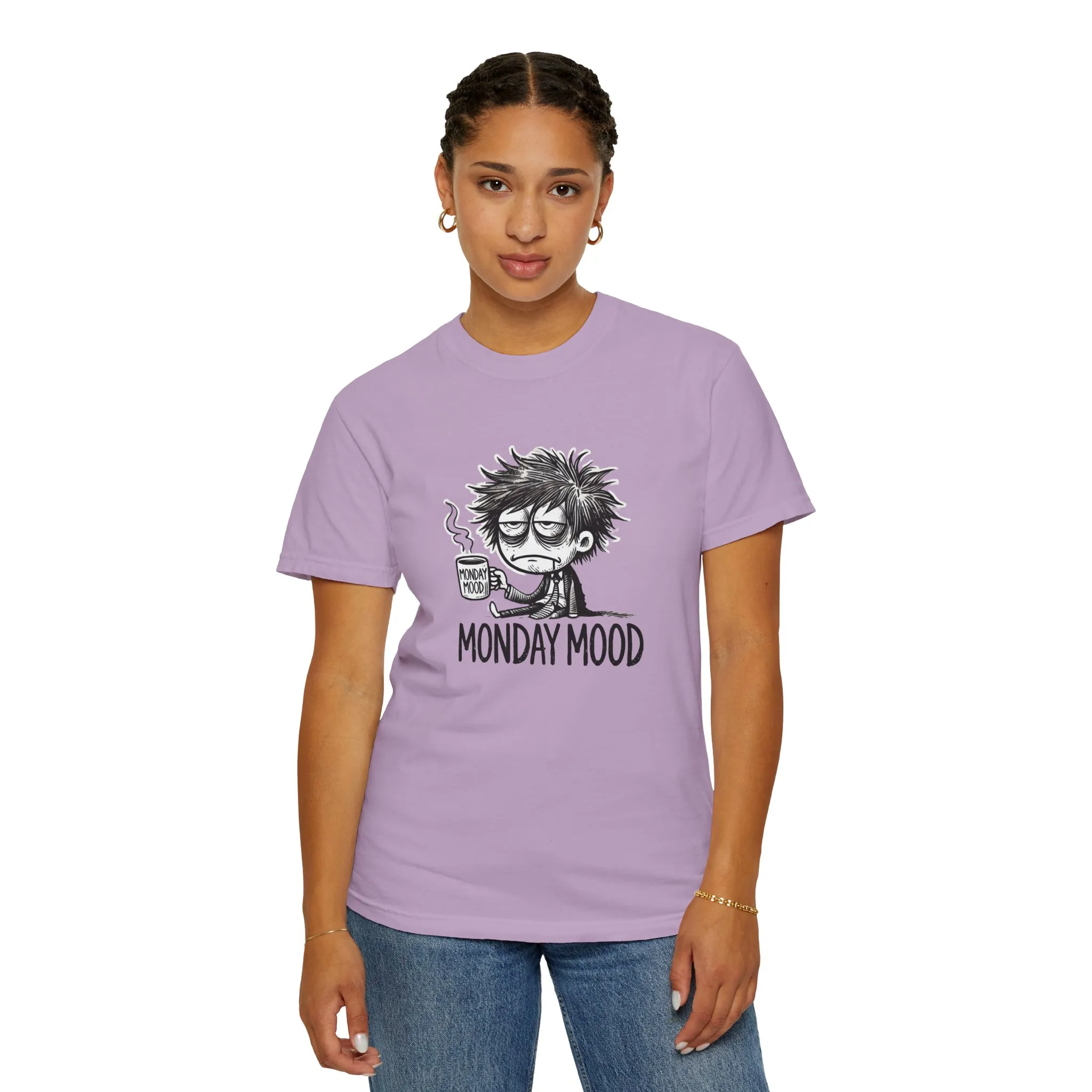 Unisex 'Monday Mood' Garment-Dyed T-Shirt - Perfect for Casual Days - Image 52