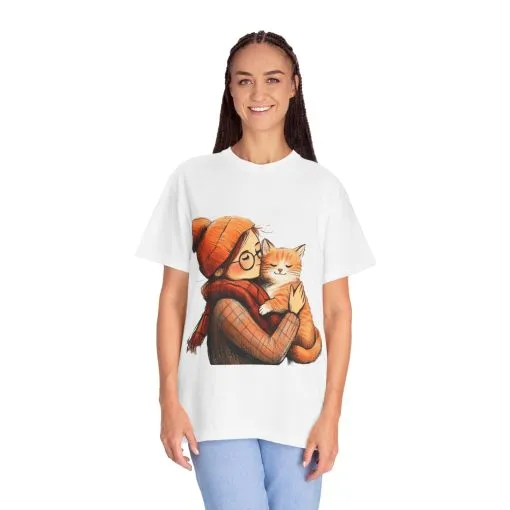 Elegantly Flowing Dance Silhouette Unisex Garment-Dyed T-Shirt - Image 8