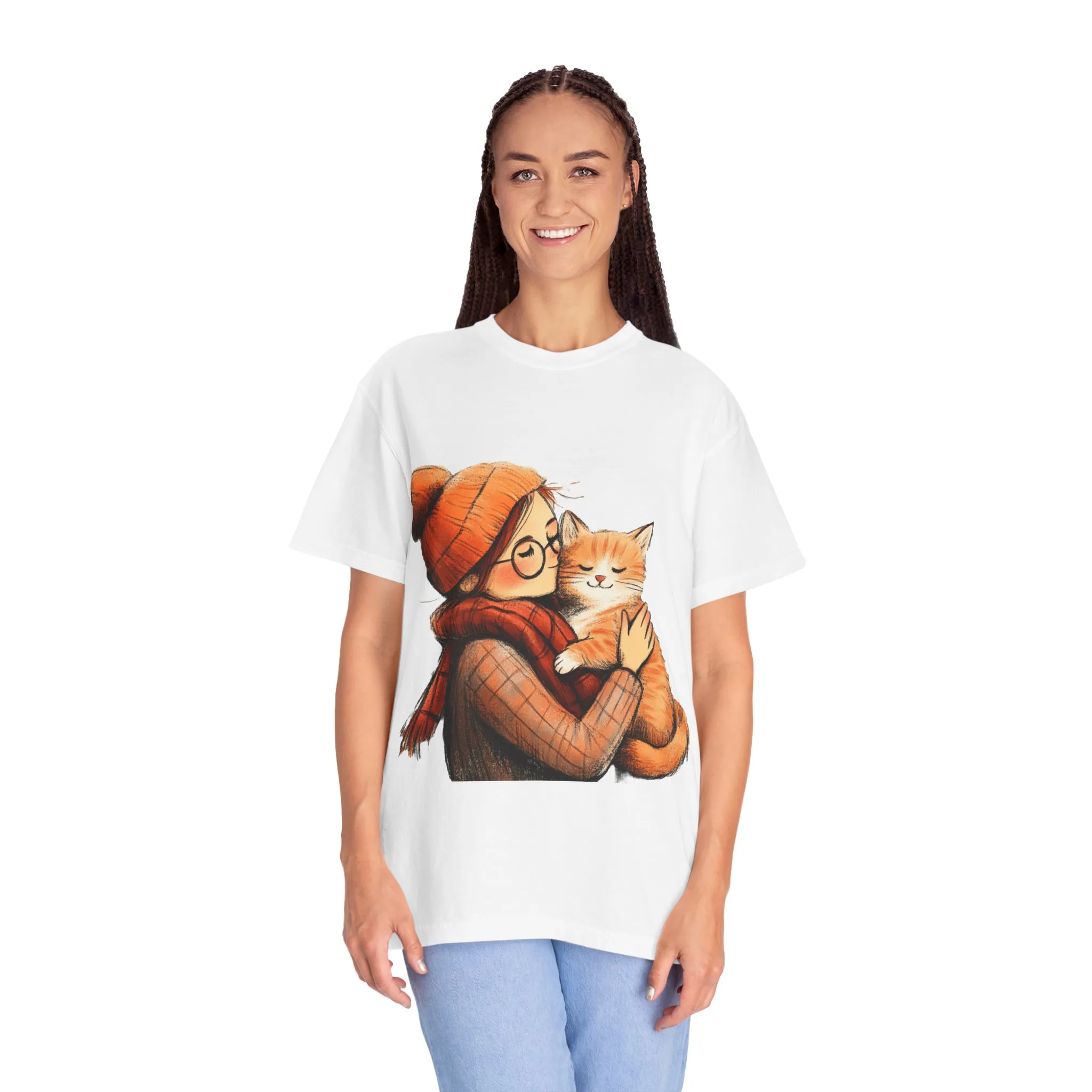 Elegantly Flowing Dance Silhouette Unisex Garment-Dyed T-Shirt - Image 8