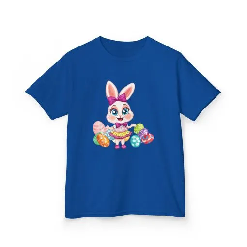 Easter Bunny Kids Tee - Cute Cotton T-Shirt for Spring Celebrations - Image 17