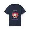 Adventure mountain t-shirt with deer and nature print, eco-friendly outdoor t-shirt, scenic wildlife graphic tee, unisex nature lover’s t-shirt.