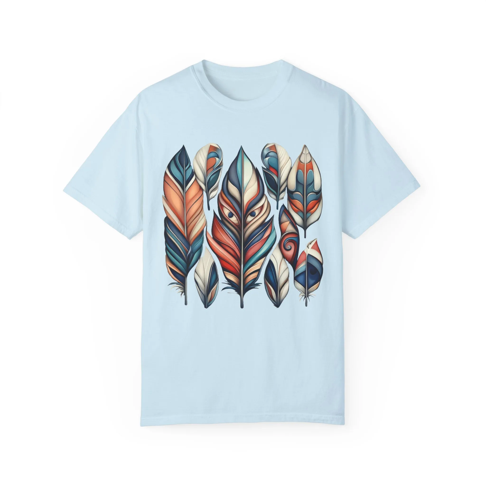 Bohemian Feathers Unisex T-Shirt - Artistic Nature Design - Image 36