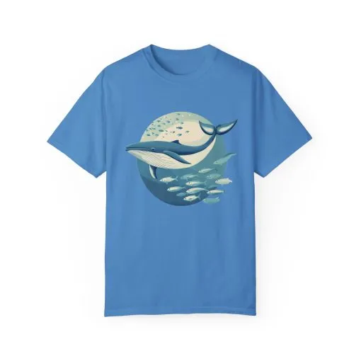 Whale Watching Unisex Garment-Dyed T-Shirt | Ocean Lover's Tee - Image 29