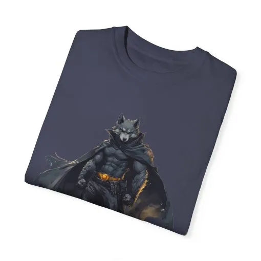 Heroic Wolf T-Shirt | Unisex Garment-Dyed Tee for Animal Lovers & Comic Fans - Image 42