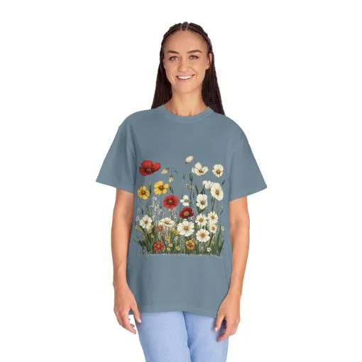 Floral Garden Unisex T-Shirt | Eco-Friendly, Casual Style for Spring & Summer - Image 21