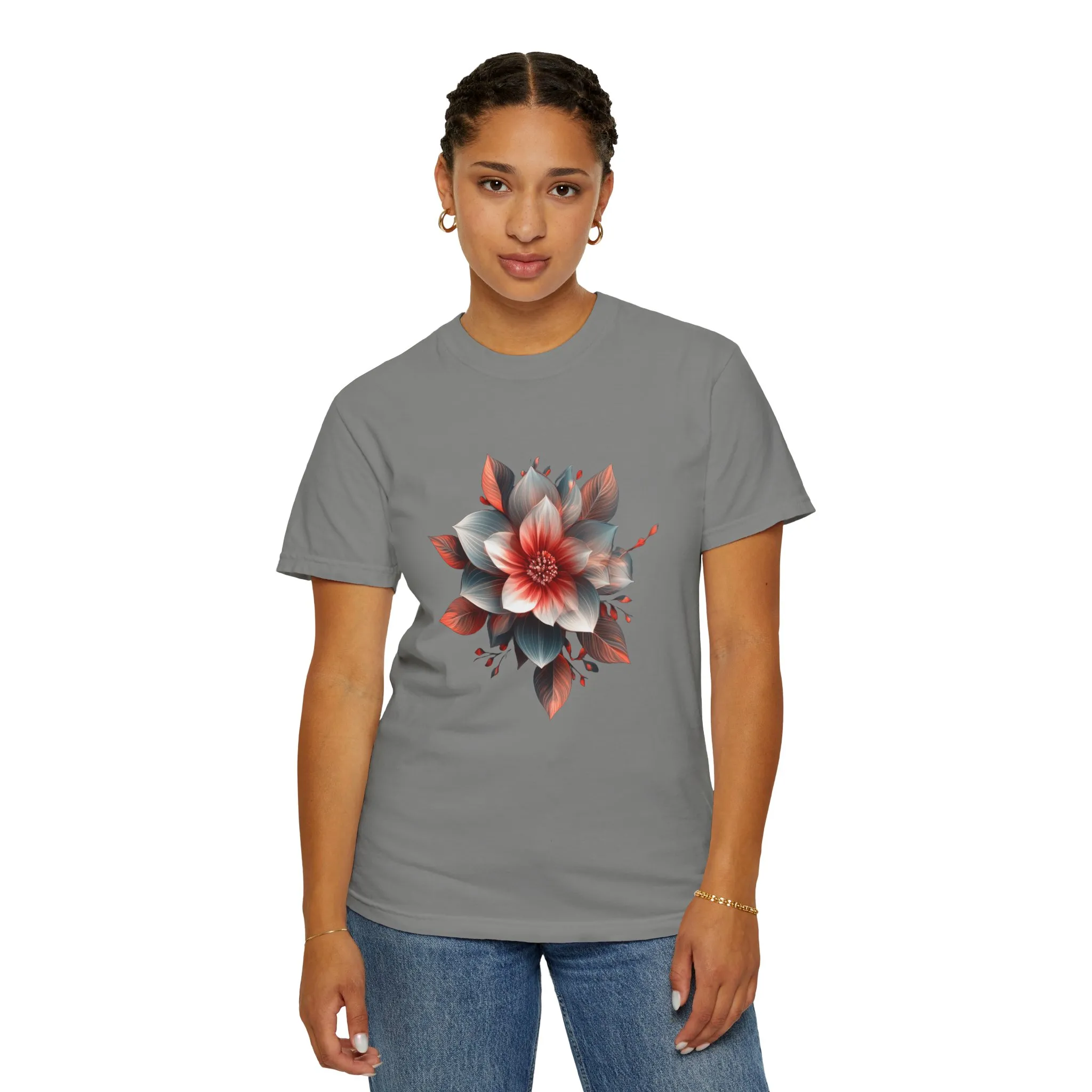 Botanical Floral Unisex Garment-Dyed T-shirt - Perfect for Nature Lovers - Image 32