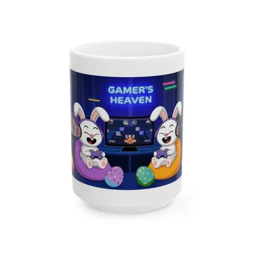 Gamer's Heaven Ceramic Mug - Perfect for Gaming Enthusiasts - 11oz & 15oz