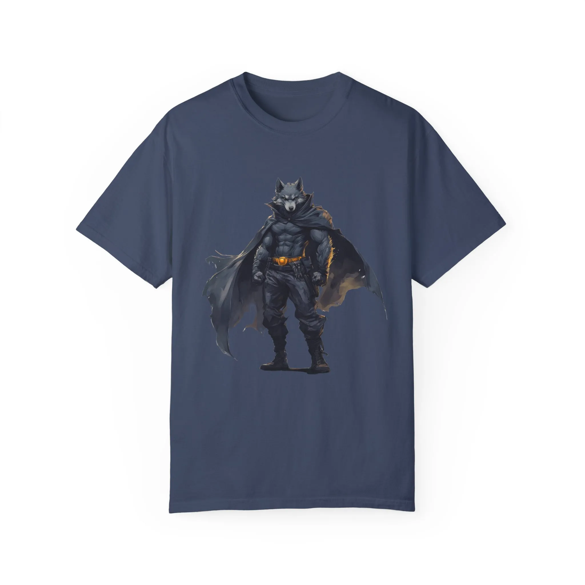Heroic Wolf T-Shirt | Unisex Garment-Dyed Tee for Animal Lovers & Comic Fans - Image 37
