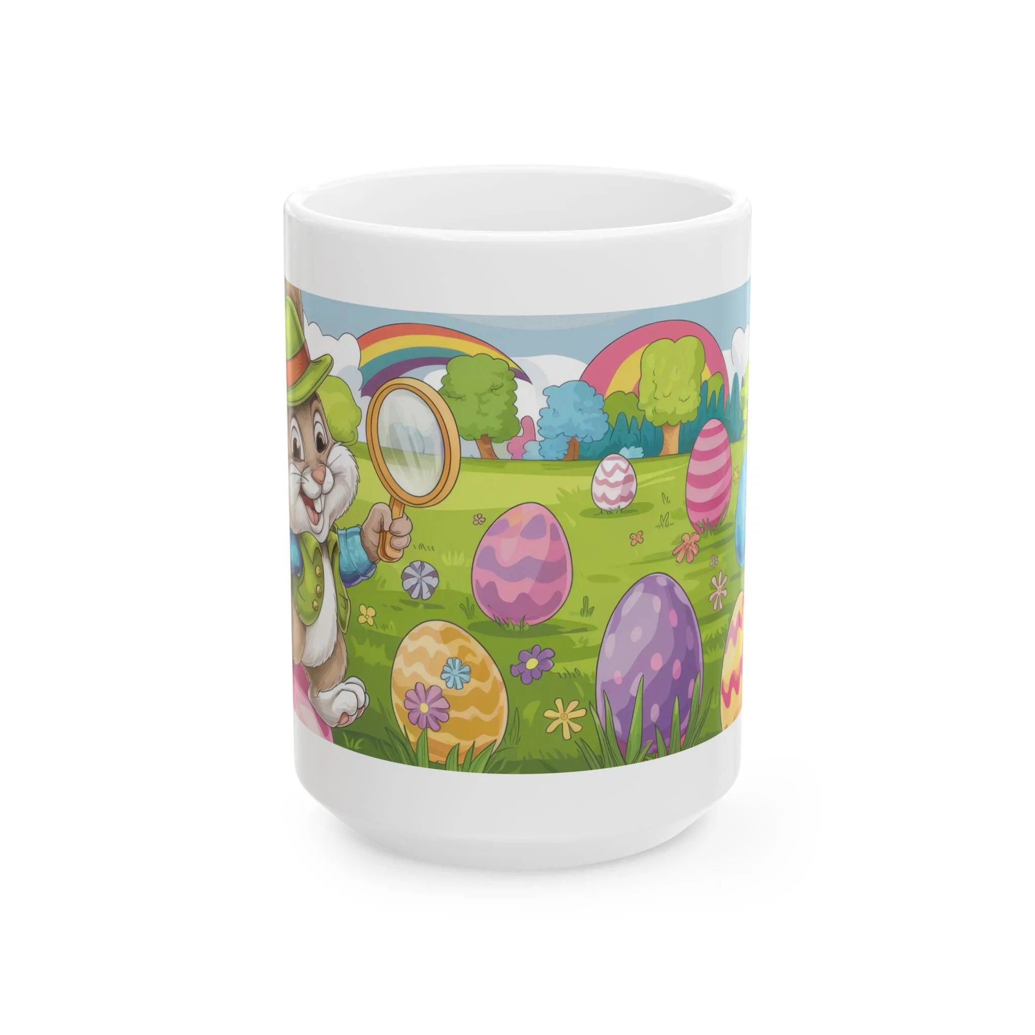Easter Bunny Ceramic Mug - Colorful Spring Design for Holiday Celebrations - Image 5