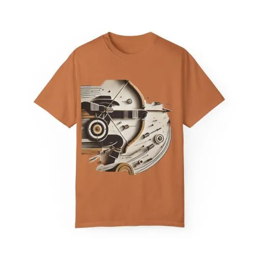 Retro-Inspired Unisex Garment-Dyed T-Shirt - Vintage Graphic Design - Image 9