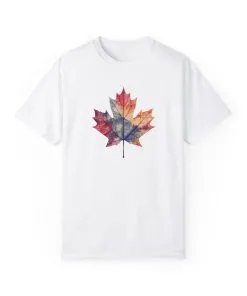 Autumn Maple Leaf Unisex Garment-Dyed T-Shirt