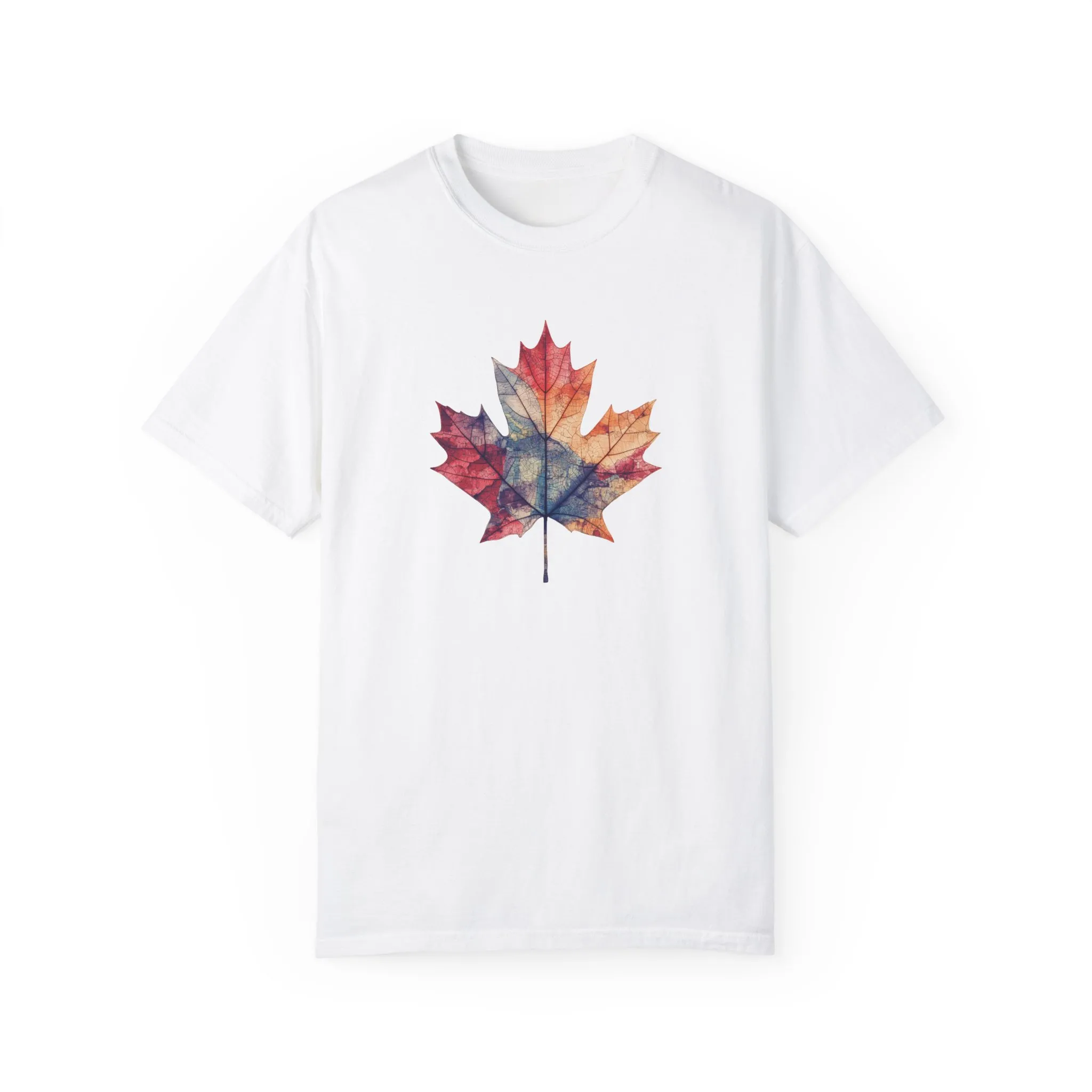 Autumn Maple Leaf Unisex Garment-Dyed T-Shirt
