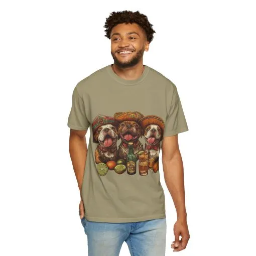 Funny Pug Party T-Shirt - Unisex Garment-Dyed Tee for Dog Lovers - Image 20