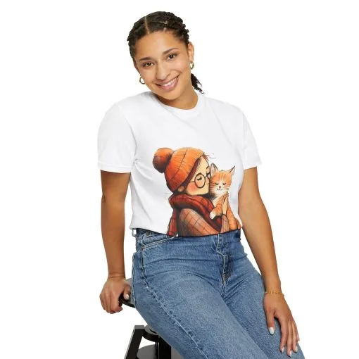 Elegantly Flowing Dance Silhouette Unisex Garment-Dyed T-Shirt - Image 9