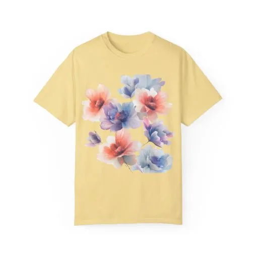 Floral Print Unisex T-Shirt - Perfect for Spring and Casual Occasions - Image 13