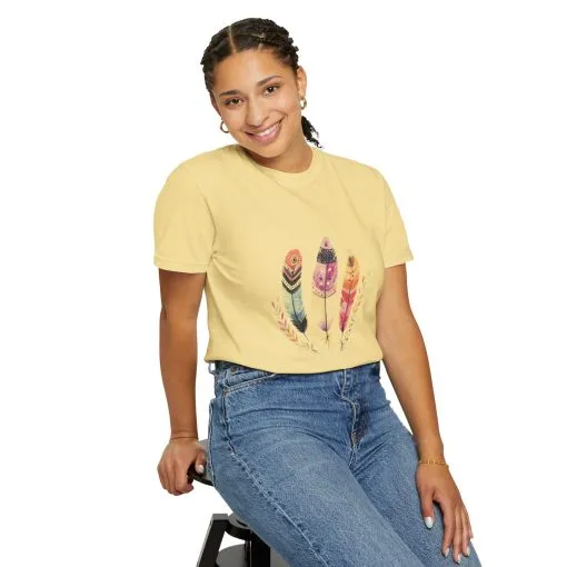Boho Feather Graphic Unisex T-Shirt - Perfect for Nature Lovers & Casual Outfits - Image 19