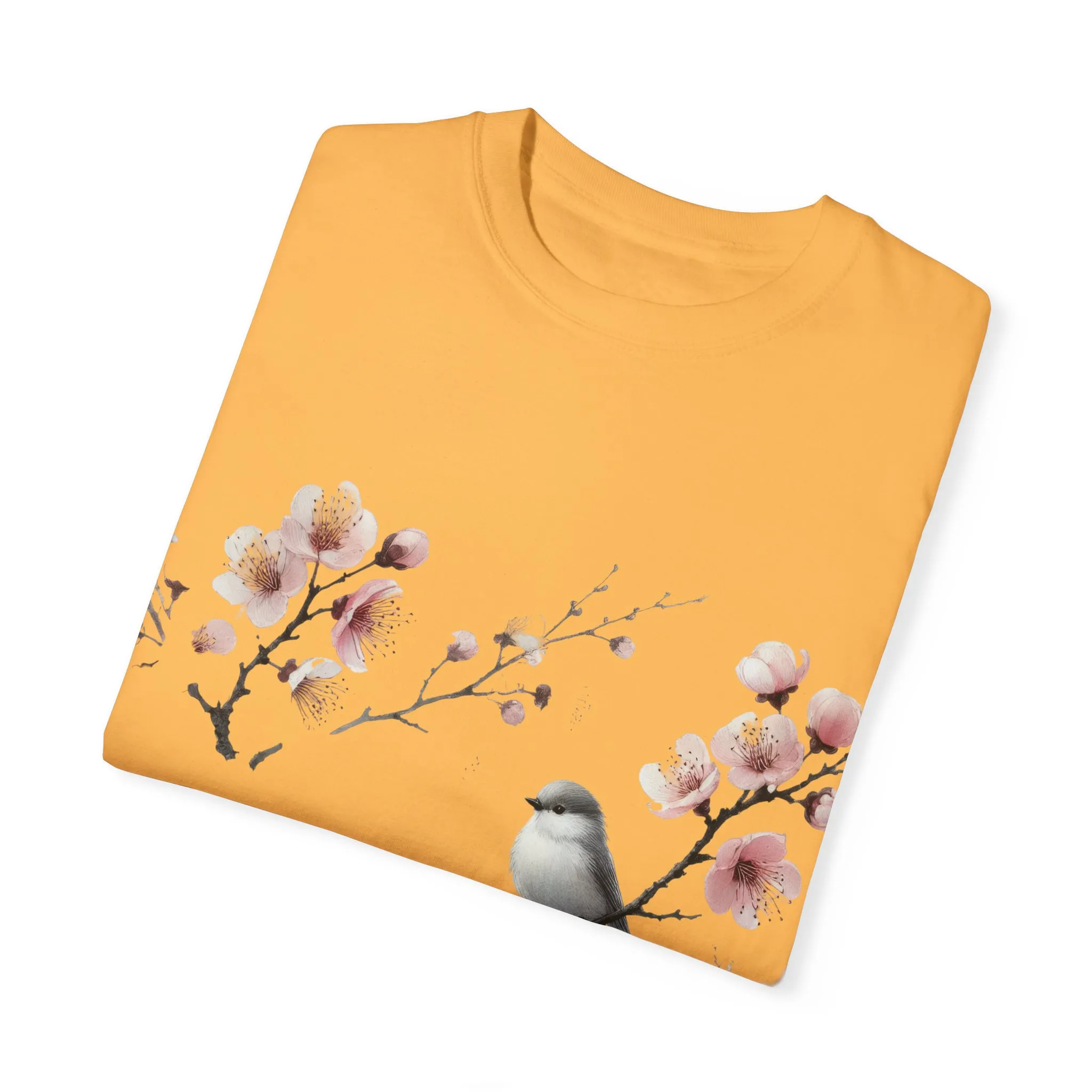 Spring Blossom Unisex T-Shirt - Floral Bird Design - Image 14