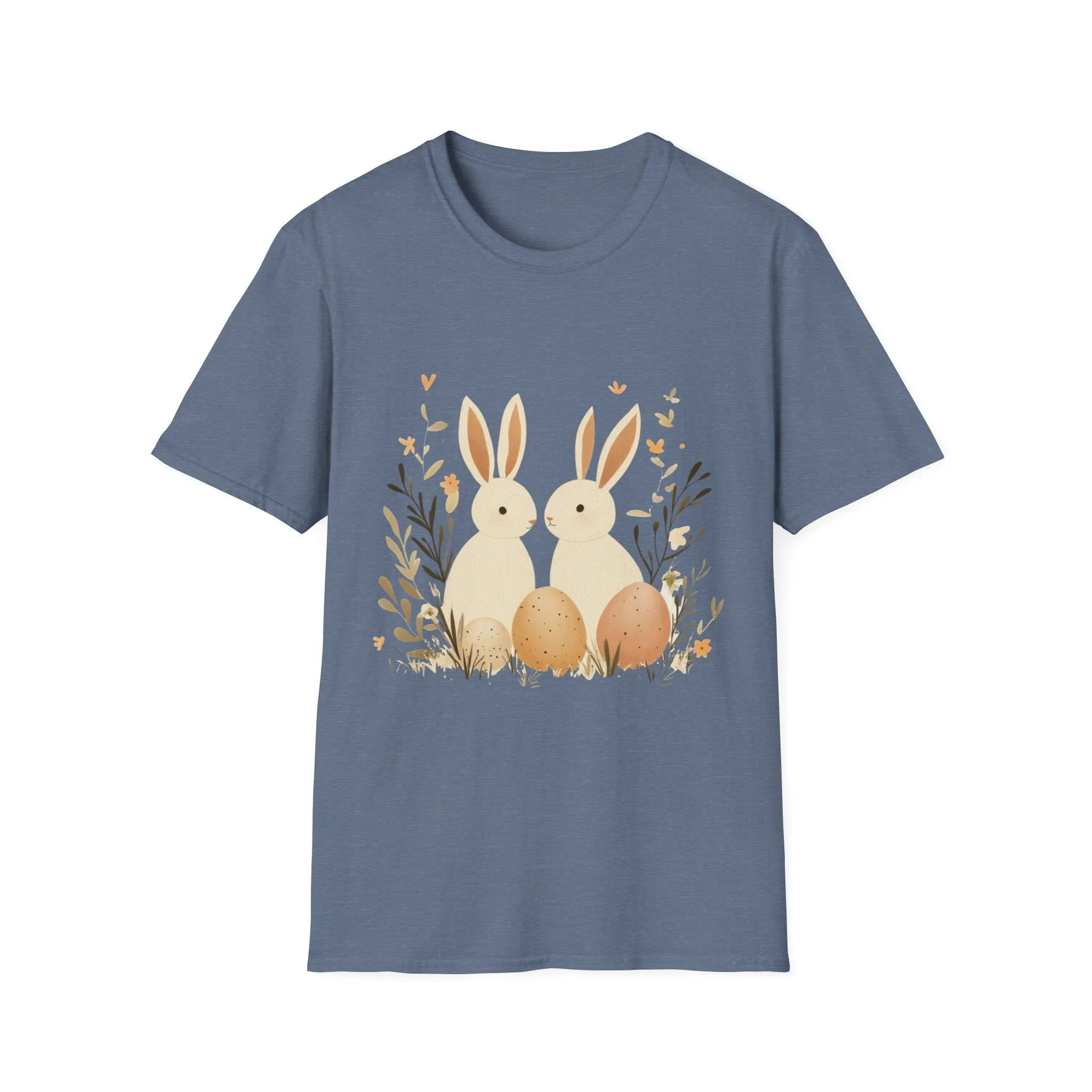 Easter Bunny Graphic Unisex Softstyle T-Shirt - Image 37